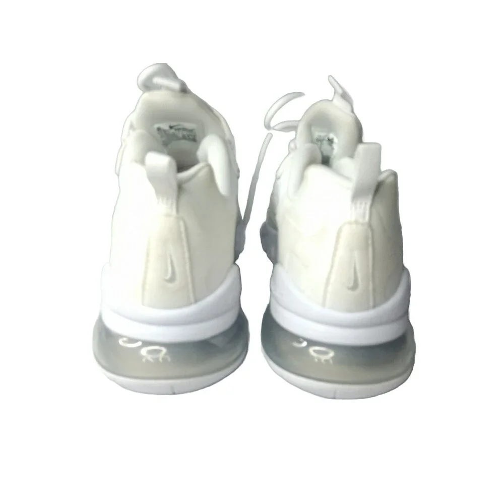Nike Air Max 270 React Low Triple White BQ0103-100  Kids Shoes Size 6Y